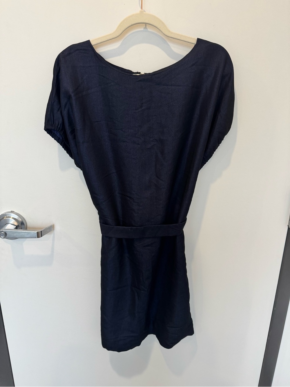 Dark Navy Short Sleeve Dress - Large
